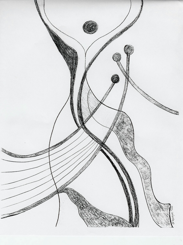 Her Breath--Pencil Drawing